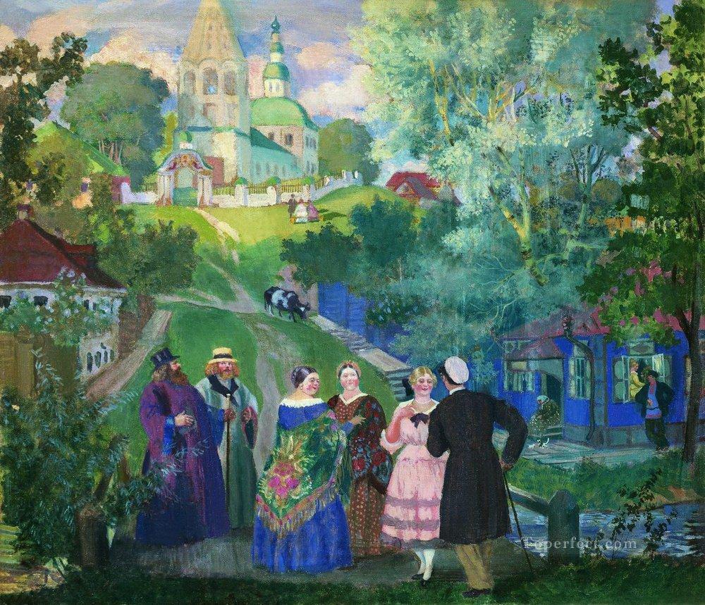 夏の州 1922 年 ボリス・ミハイロヴィチ・クストーディエフ油絵